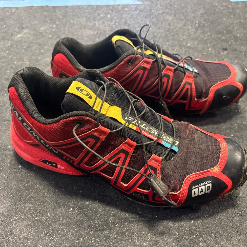 Salomon Red and Black Outdoor Shoes